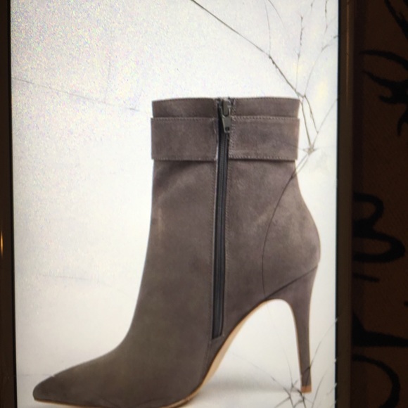 grey stiletto booties